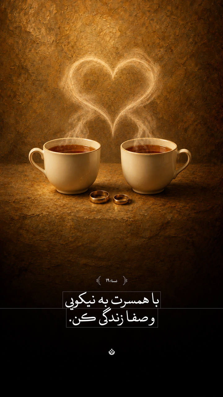 با همسرت به نیکویی و صفا زندگی کن