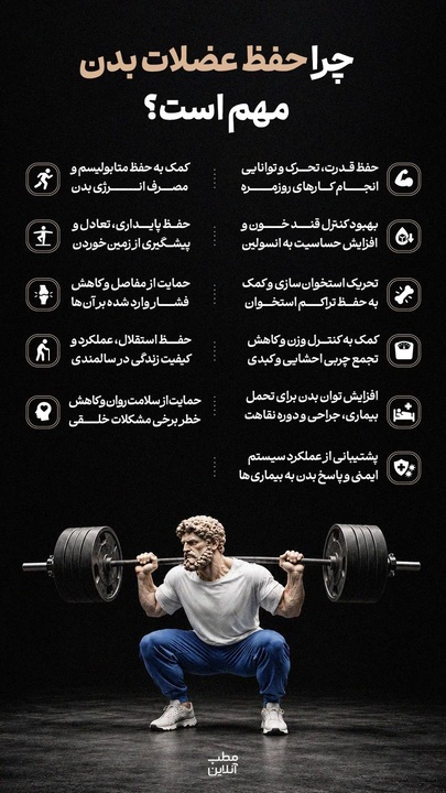 چرا حفظ عضلات بدن مهم است؟