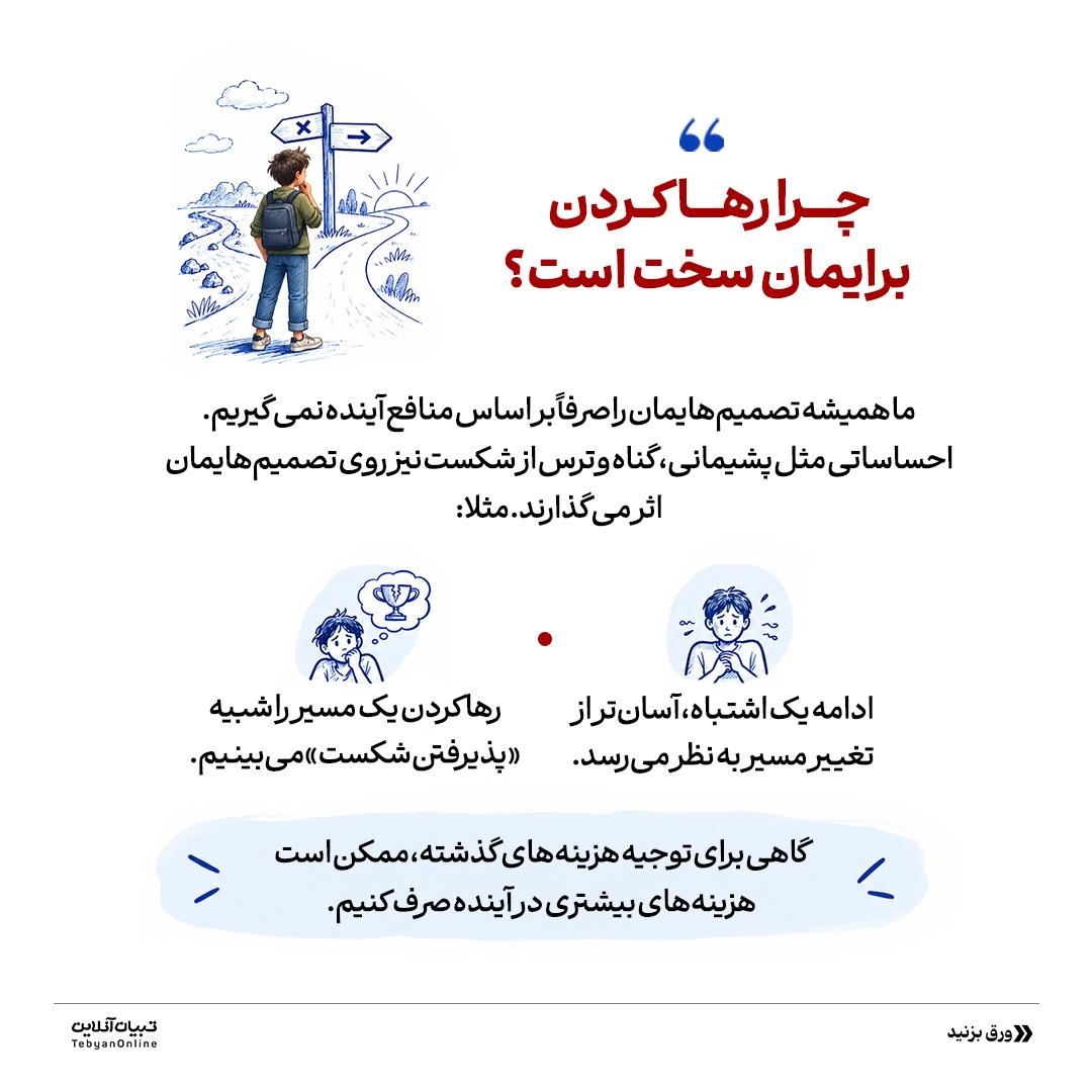 قربانی کردن آینده به پای گذشته