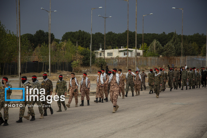 رزمایش «جان‌فدایان» در کرمانشاه