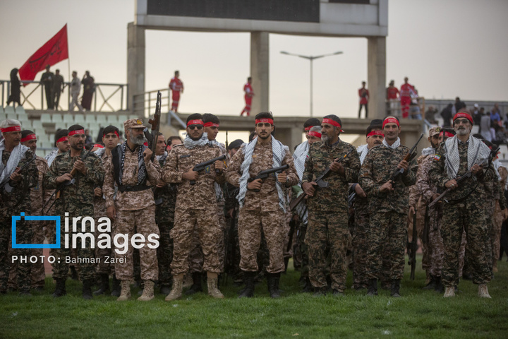 رزمایش «جان‌فدایان» در کرمانشاه