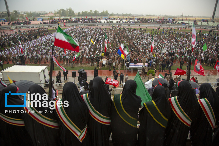 رزمایش «جان‌فدایان» در کرمانشاه