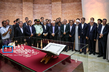 افتتاح بارگاه شمس تبریزی در خوی