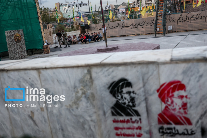 آموزش جان‌فدایان در میدان هفت تیر