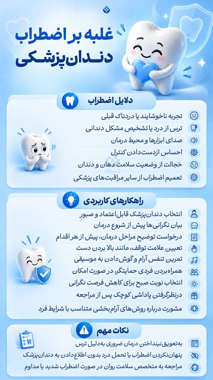 غلبه بر اضطراب دندان‌پزشکی