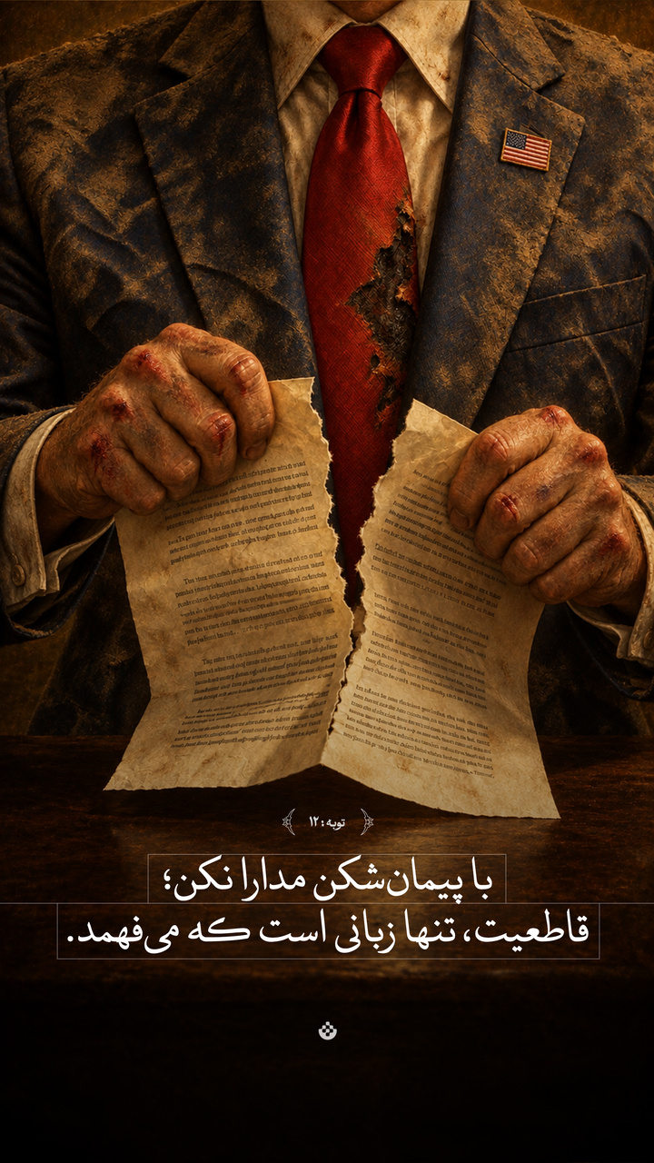 با پیمان‌شکن مدارا نکن؛ قاطعیت، تنها زبانی است که می‌فهمد