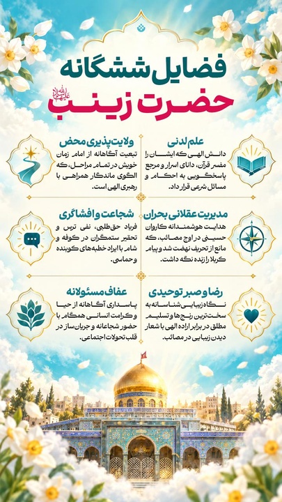 فضایل ششگانه حضرت زینب سلام الله علیها