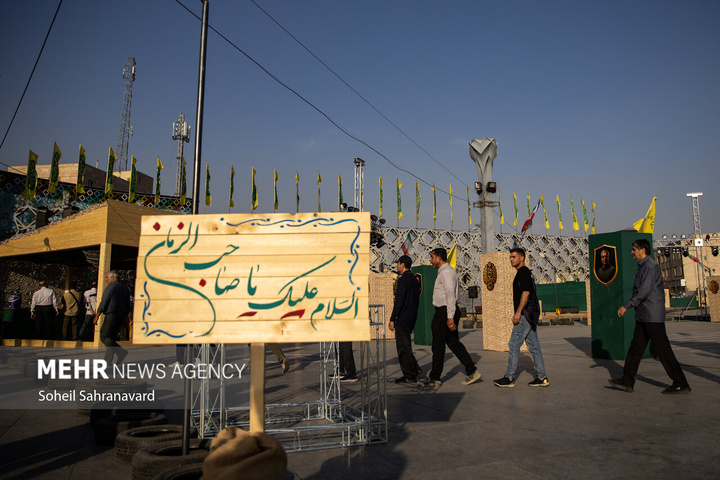 آموزش جان‌فدایان در میدان امام حسین علیه السلام