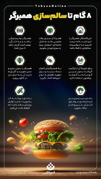 ۸ گام تا سالم سازی همبرگر