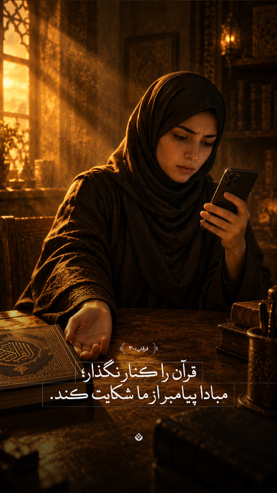 قرآن را کنار نگذار؛ مبادا پیامبر از ما شکایت کند