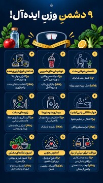 ۹ دشمن وزن ایده آل