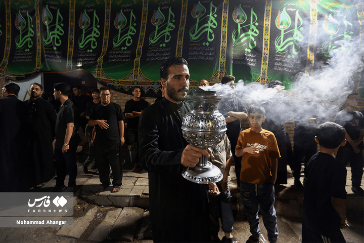 تشییع نمادین پیکر حضرت سلام‌الله‌علیها شهرستان کارون