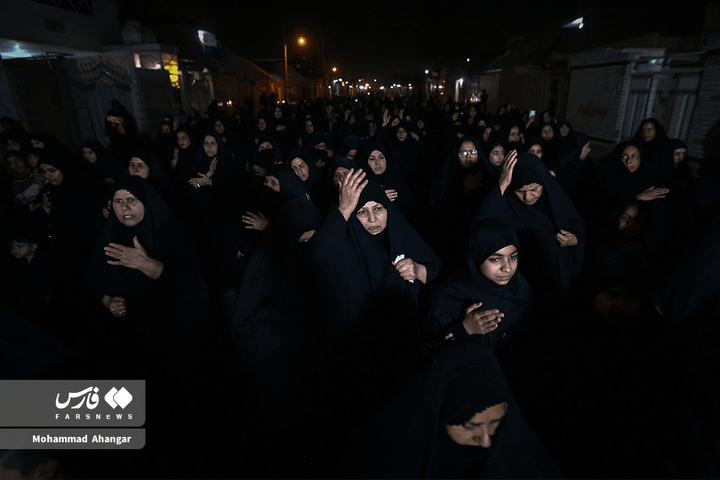 تشییع نمادین پیکر حضرت سلام‌الله‌علیها شهرستان کارون