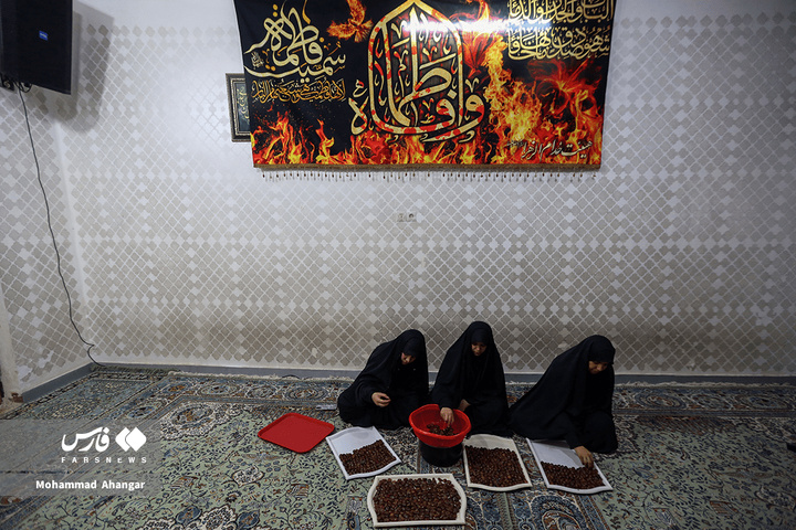 تشییع نمادین پیکر حضرت سلام‌الله‌علیها شهرستان کارون