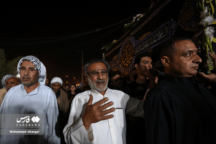 تشییع نمادین پیکر حضرت سلام‌الله‌علیها شهرستان کارون
