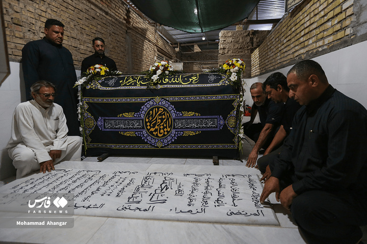 تشییع نمادین پیکر حضرت سلام‌الله‌علیها شهرستان کارون