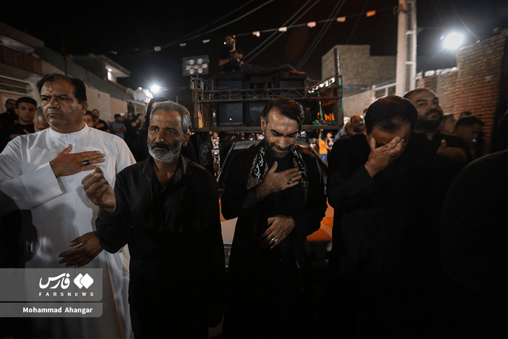 تشییع نمادین پیکر حضرت سلام‌الله‌علیها شهرستان کارون