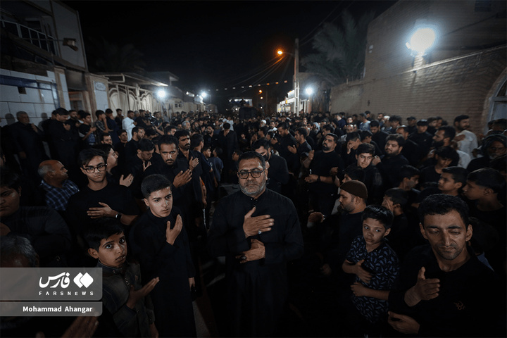 تشییع نمادین پیکر حضرت سلام‌الله‌علیها شهرستان کارون
