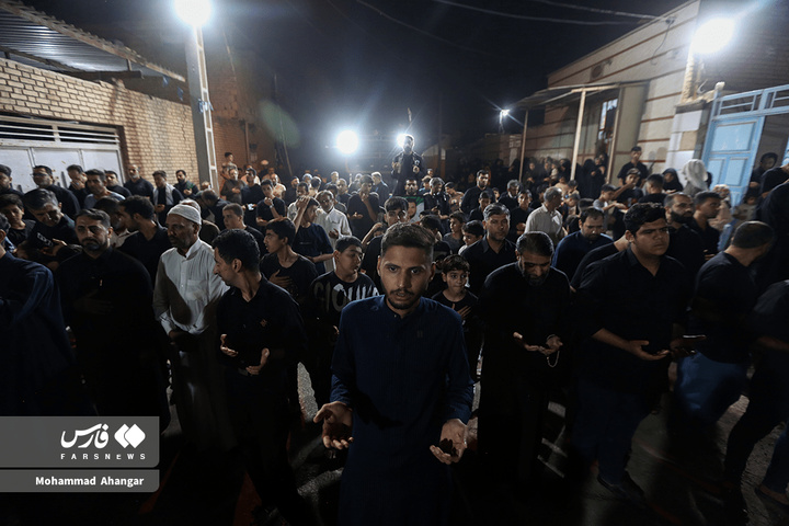 تشییع نمادین پیکر حضرت سلام‌الله‌علیها شهرستان کارون