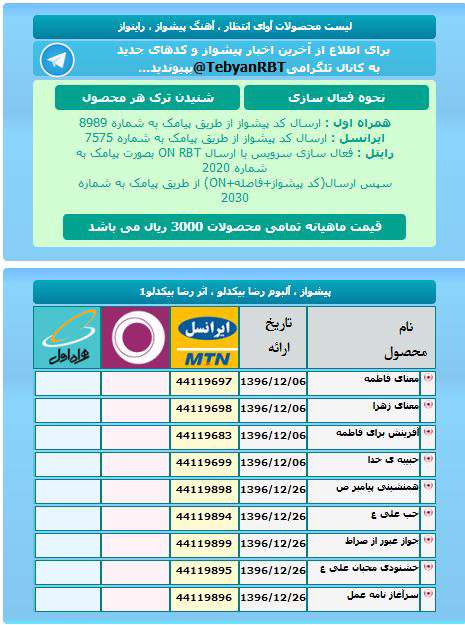 محصولات مذهبی اثری از رضا بیکدلو