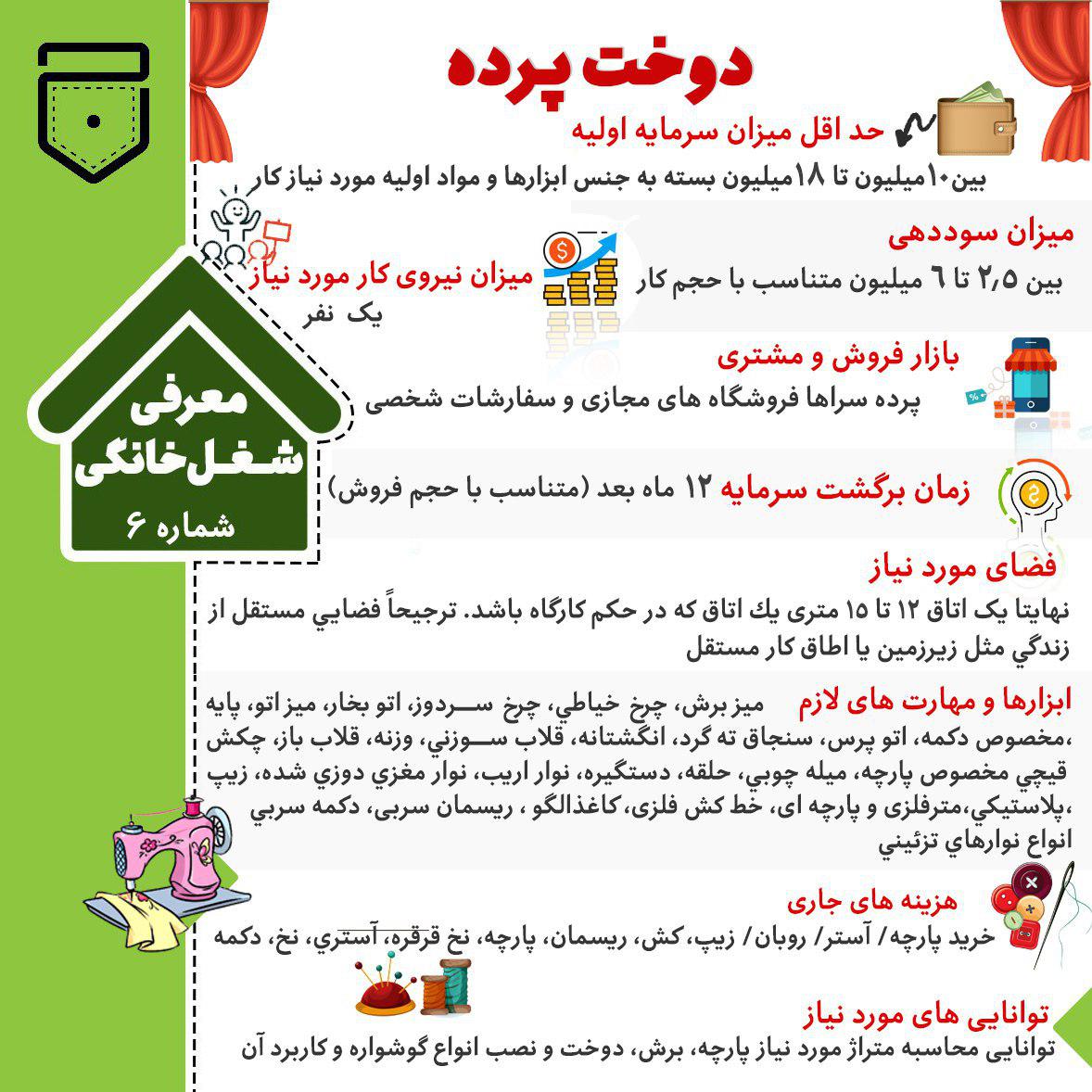 دوخت پرده چگونه می‌تواند اقتصاد خانواده را متحول کند