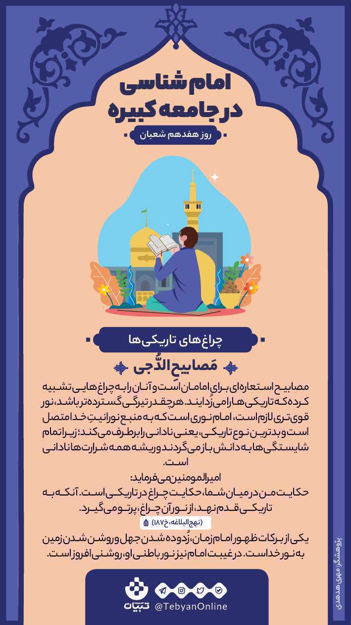 امام شناسی در جامعه کبیره، روز  هفدهم شعبان؛ اینفوگرافیک