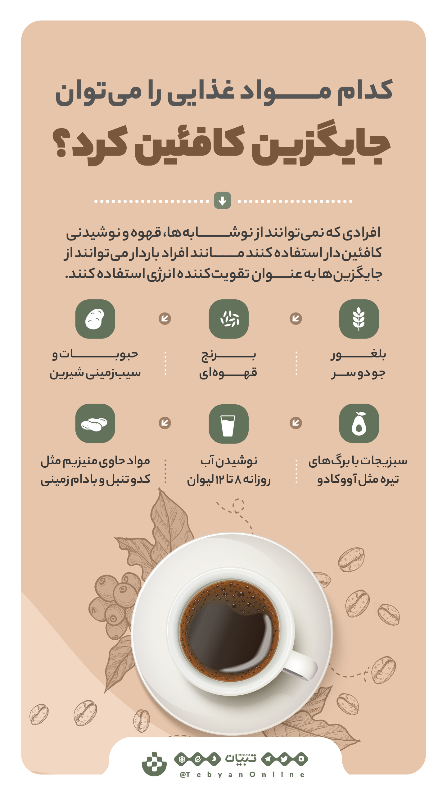 جایگزین‌های کافئین را بشناسید 