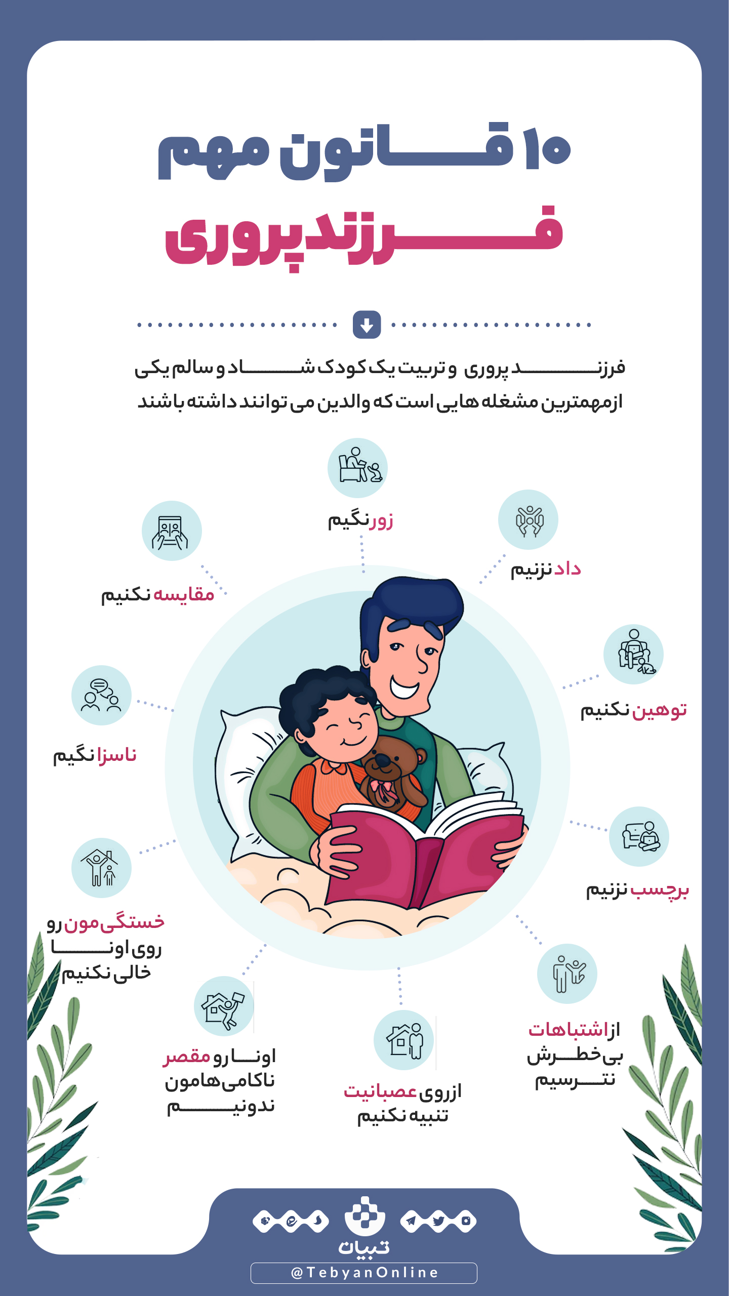  قانون مهم فرزندپروری 