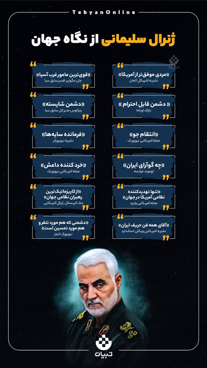 ژنرال سلیمانی از نگاه جهان