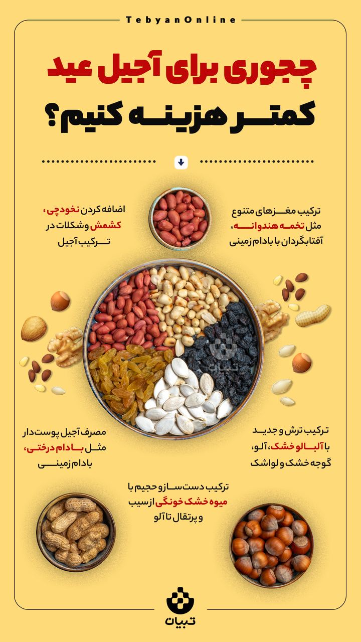 چطور برای آجیل عید کمتر هزینه کنیم؟