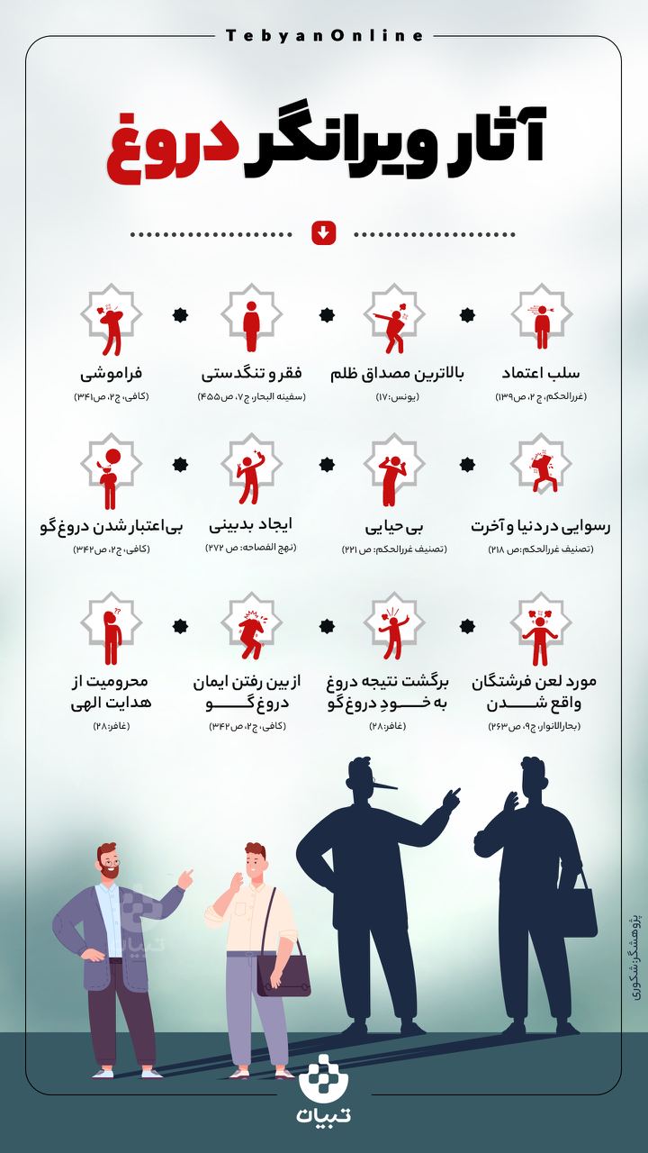 آثار ویرانگر دروغ 