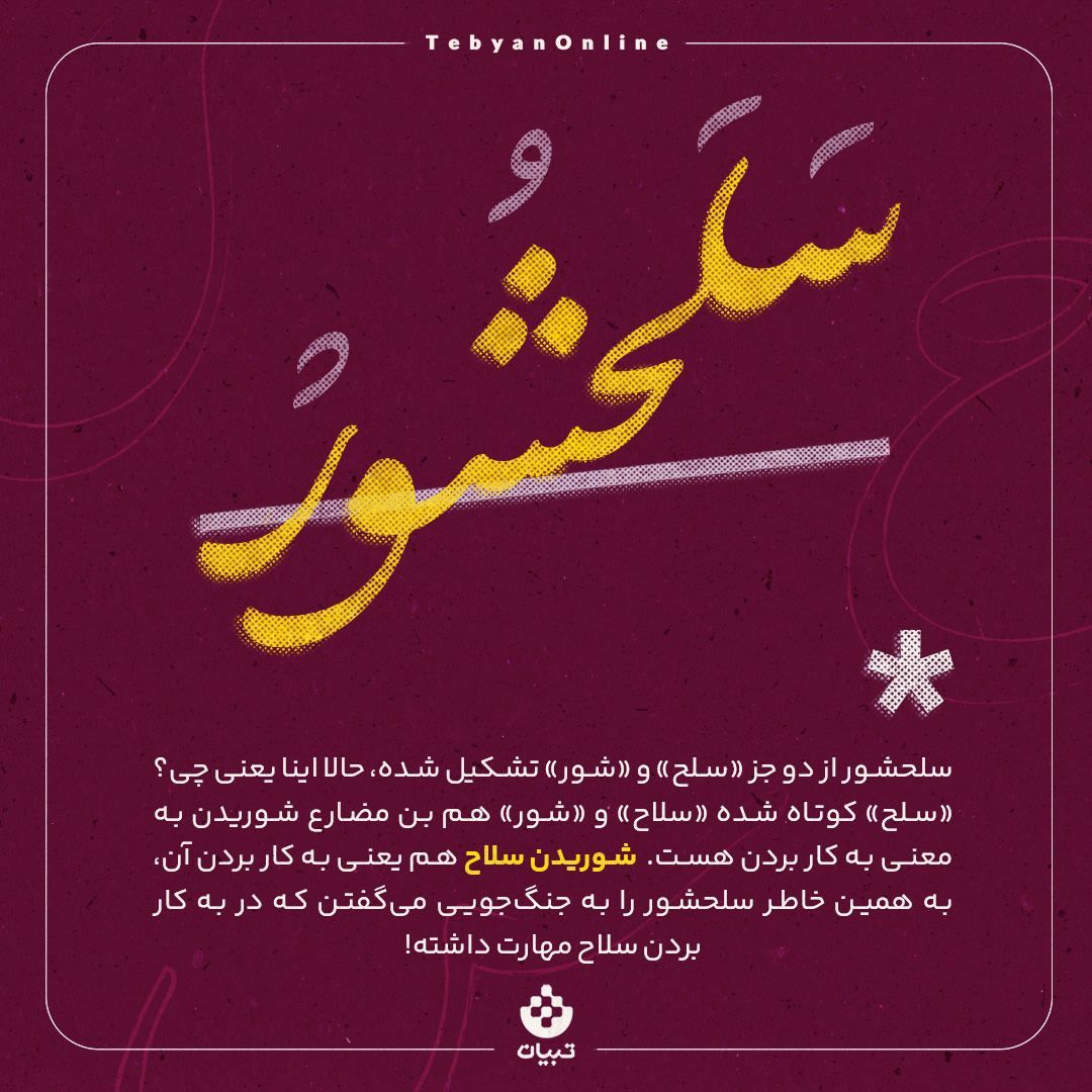 سرگذشت واژه‌ «سلحشور » چیست؟