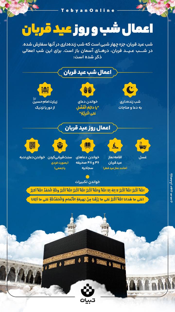 اعمال شب و روز عید قربان