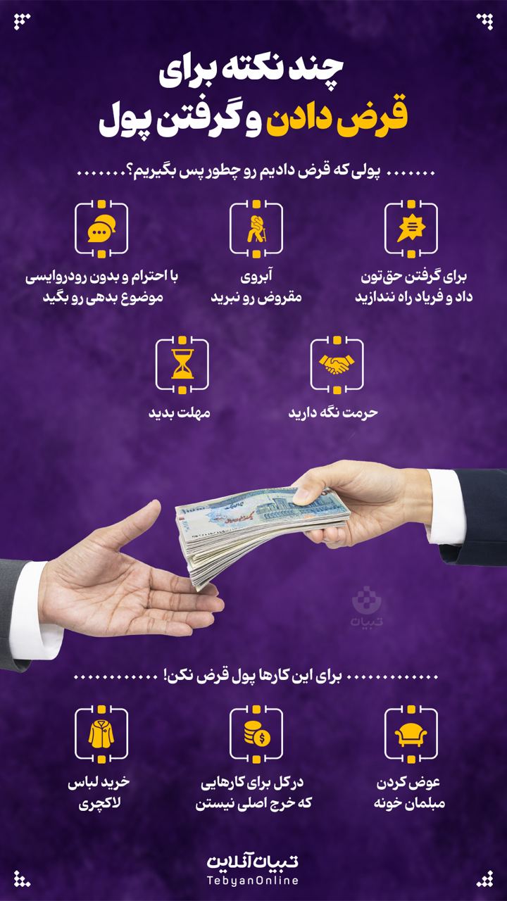 چند نکته برای قرض دادن و گرفتن پول