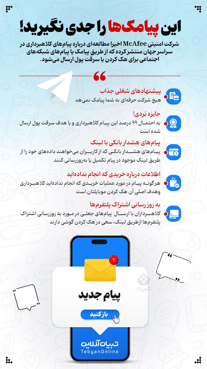 این پیامک‌ها را جدی نگیرید!