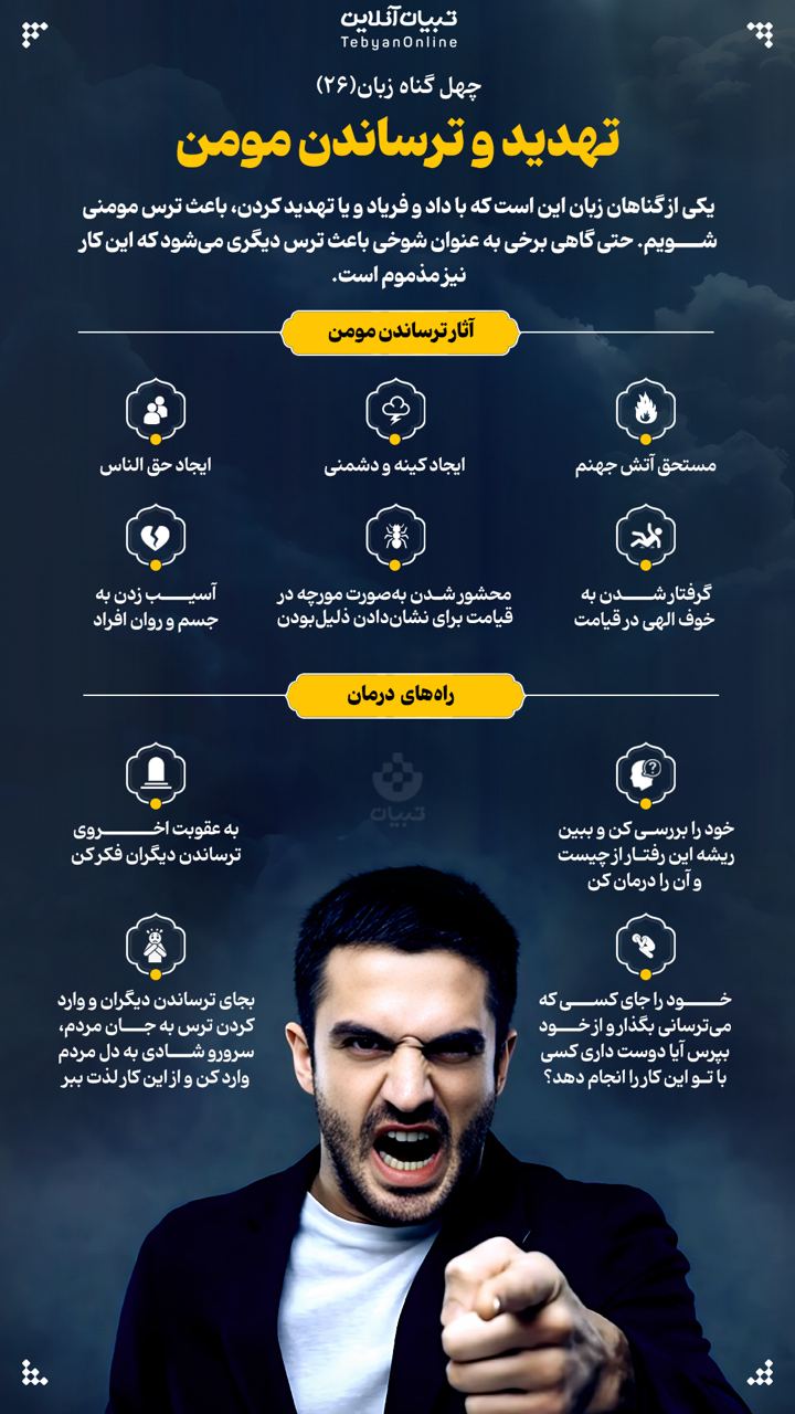  تهدید و ترساندن مومن