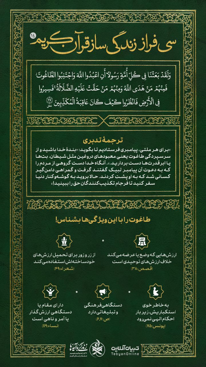 سی فراز زندگی‌ساز قرآن کریم (۱۴)