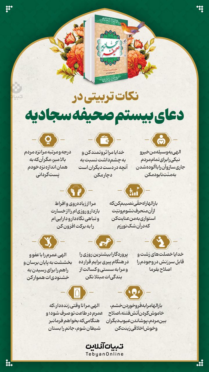 نکات تربیتی دعای بیستم صحیفه سجادیه (۱۴)