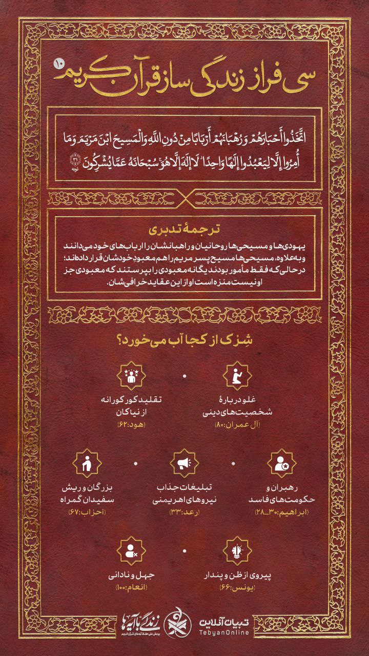 سی فراز زندگی‌ساز قرآن کریم ۱۰
