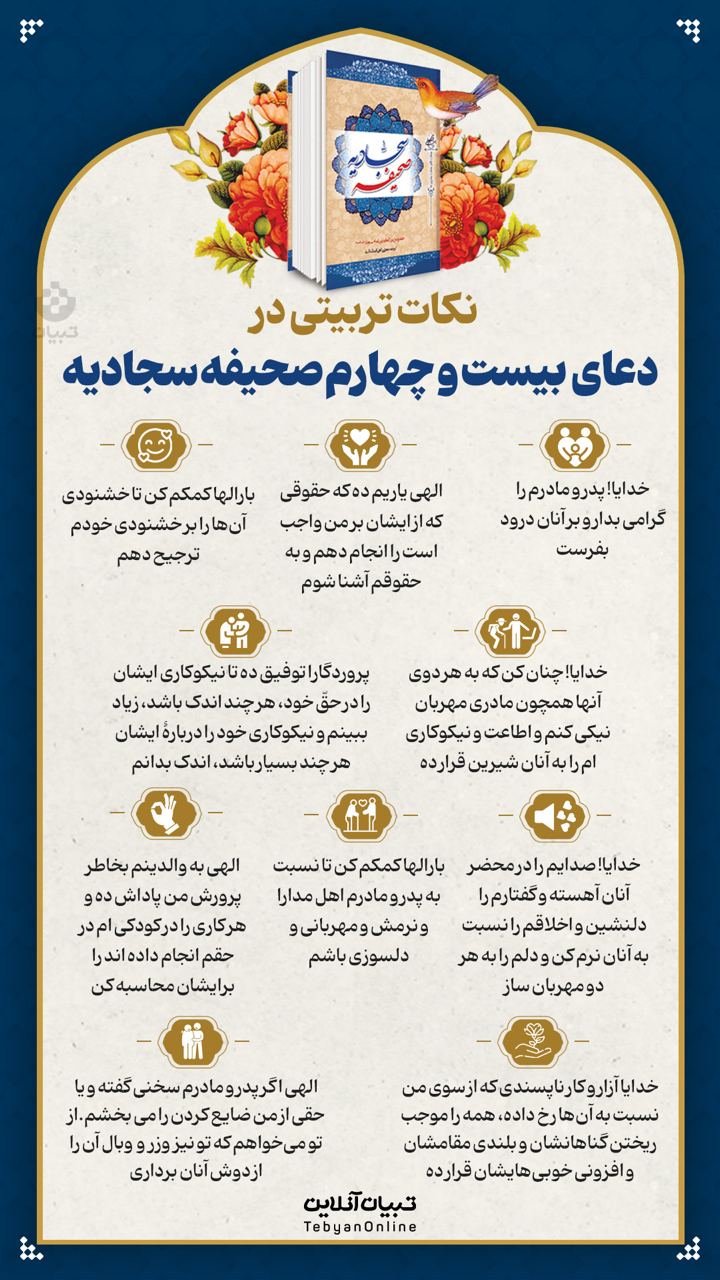 نکات تربیتی در دعای بیست‌وچهارم صحیفه سجادیه (۱۸)