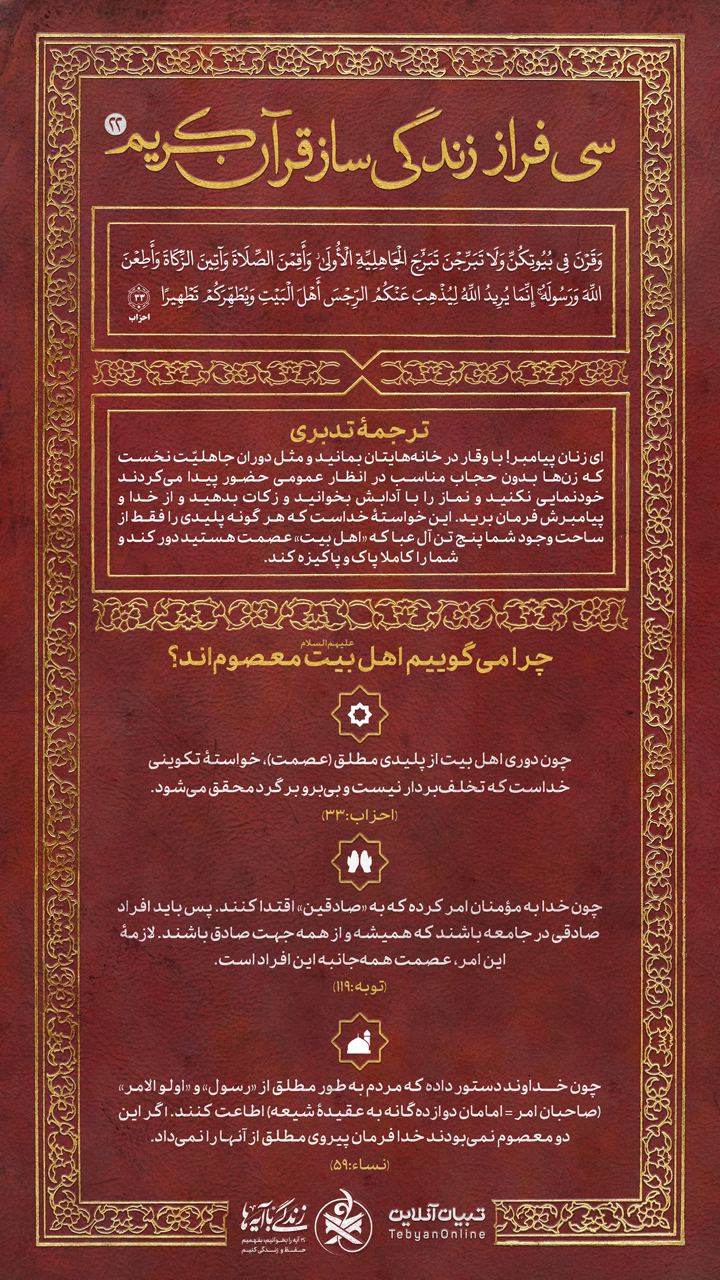 سی فراز زندگی‌ساز قرآن کریم (۲۲)