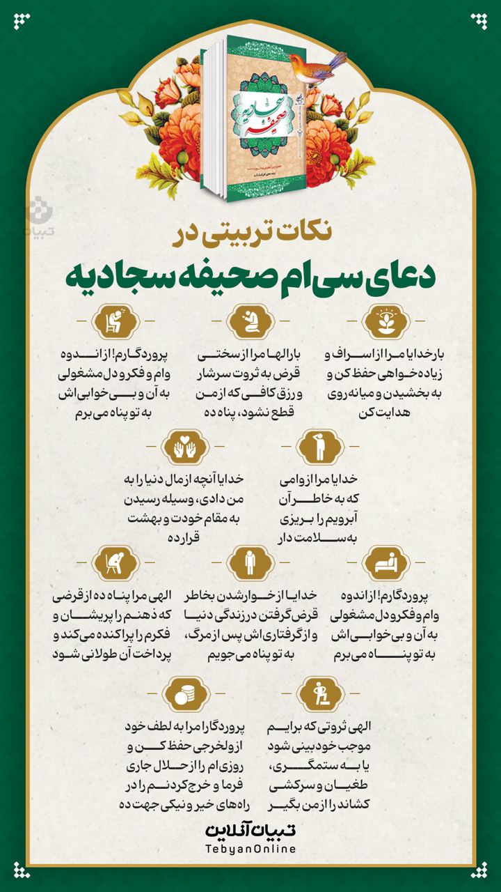 نکات تربیتی در دعای سی‌ام صحیفه سجادیه (۲۳)