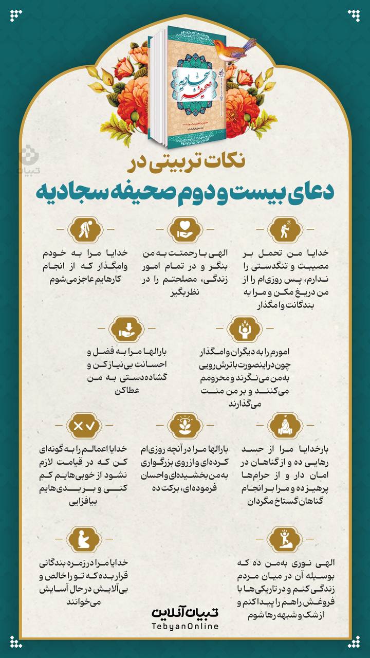 نکات تربیتی در دعای بیست‌ودوم صحیفه سجادیه (۱۶)