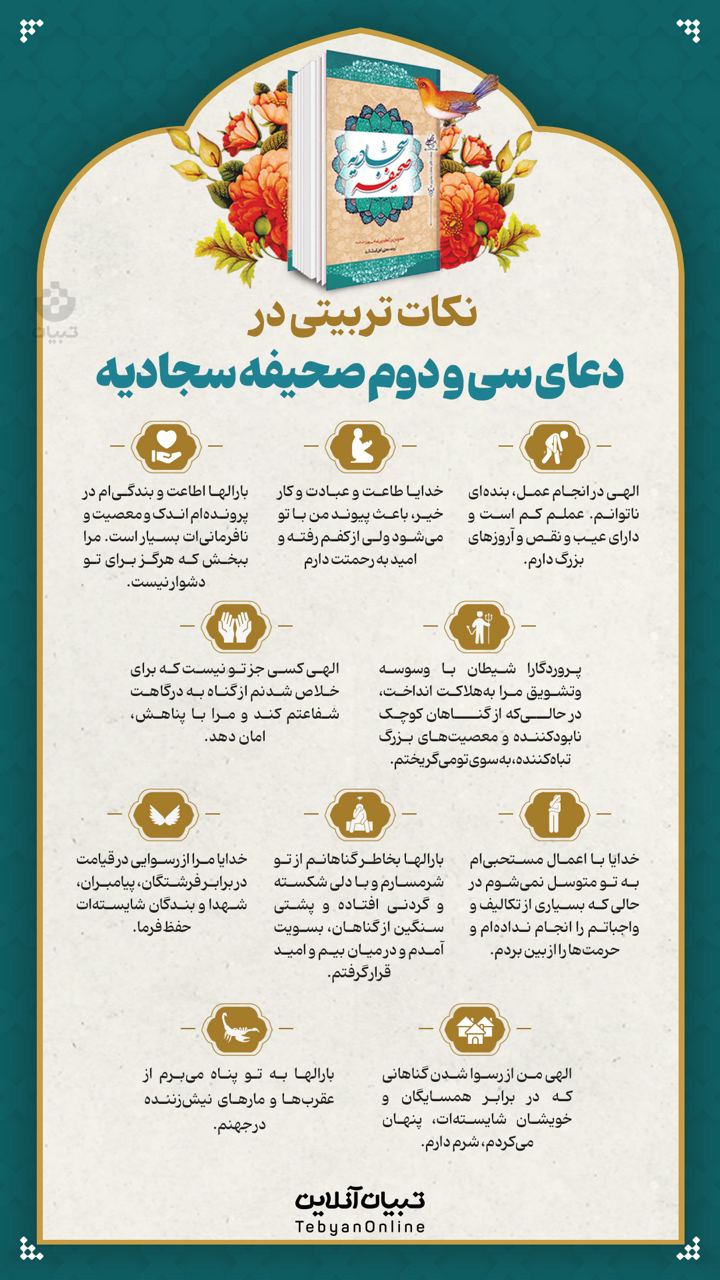 نکات تربیتی در دعای سی‌ودوم صحیفه سجادیه (۲۵)