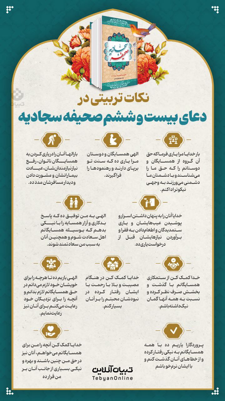 نکات تربیتی در دعای بیست‌وششم صحیفه سجادیه (۲۰)