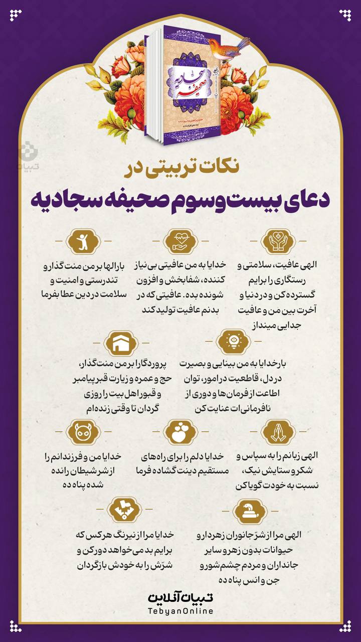 نکات تربیتی در دعای بیست‌وسوم صحیفه سجادیه (۱۷)