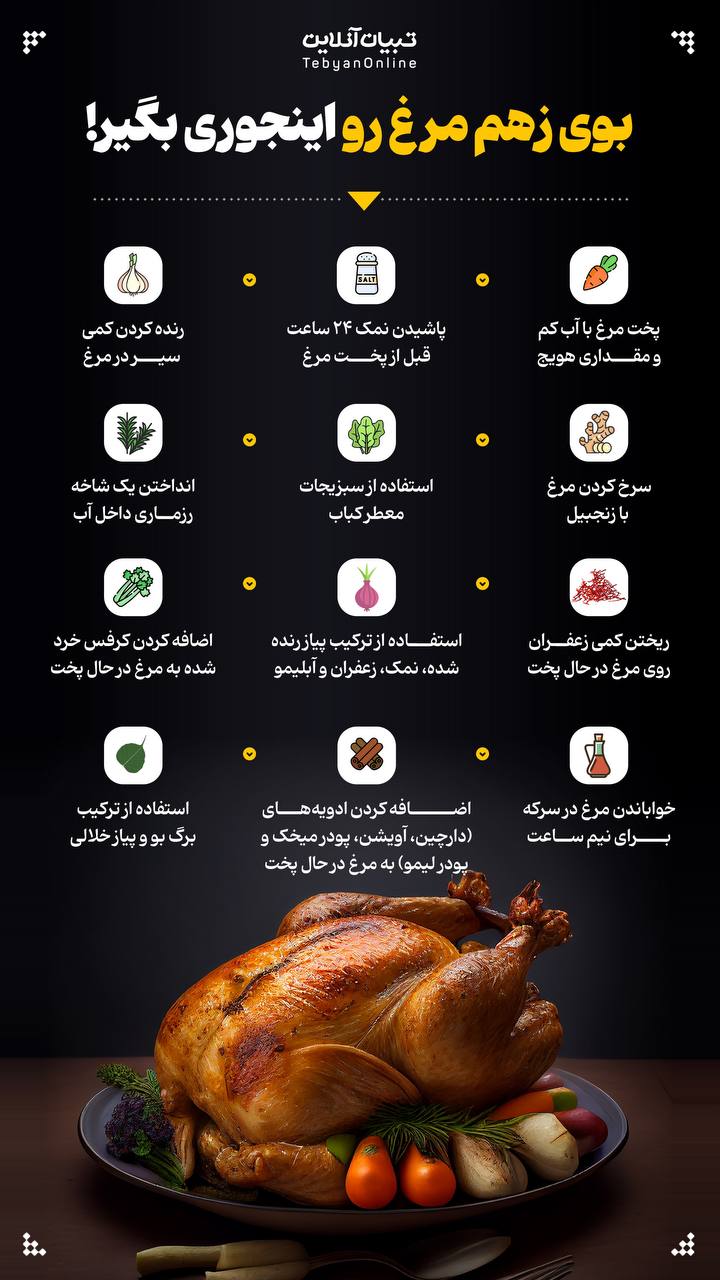 بوی زهم مرغ رو  اینجوری بگیر!