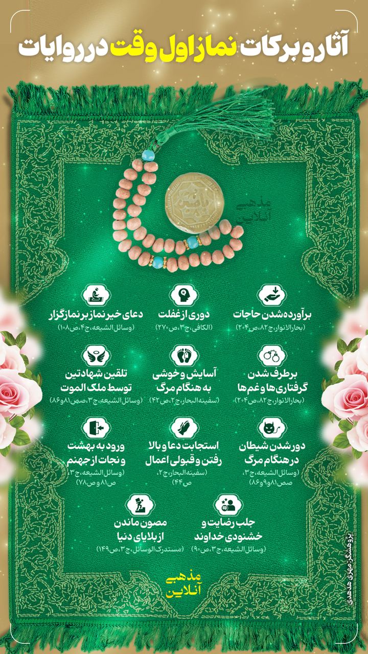 آثار و برکات نماز اول وقت در روایات