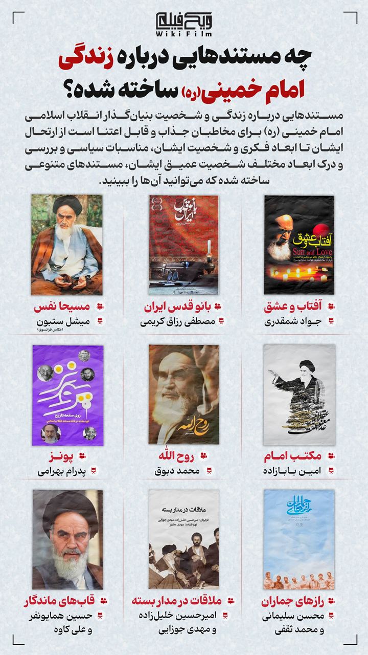 چه مستندهایی درباره زندگی امام خمینی (ره) ساخته شده؟ چه مستندهایی درباره زندگی امام خمینی (ره) ساخته شده؟