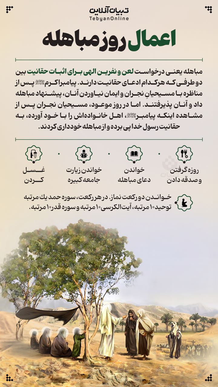 اعمال روز مباهله